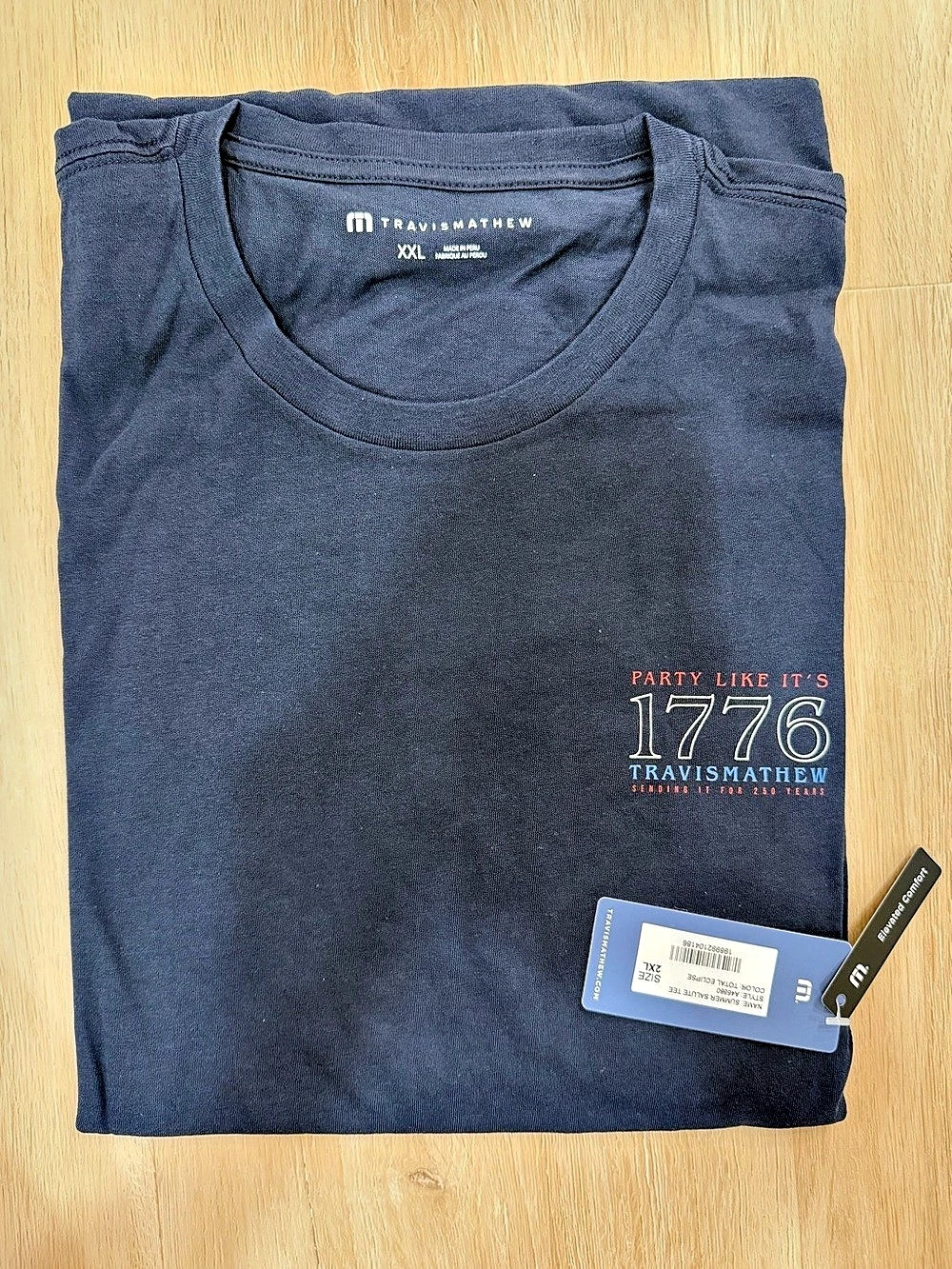 TravisMathew Summer Salute Tee Graphic Short Sleeve Tee Size 2XL NWT